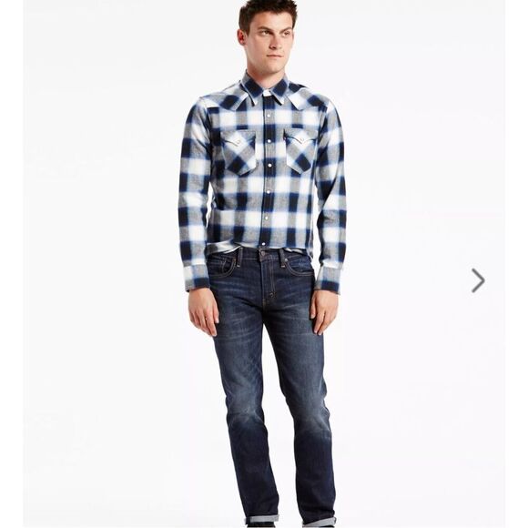 Levi’s Men’s 511 Dark Wash Slim Fit Denim Jeans 30 x 32 5 Pocket $69 - Picture 1 of 7